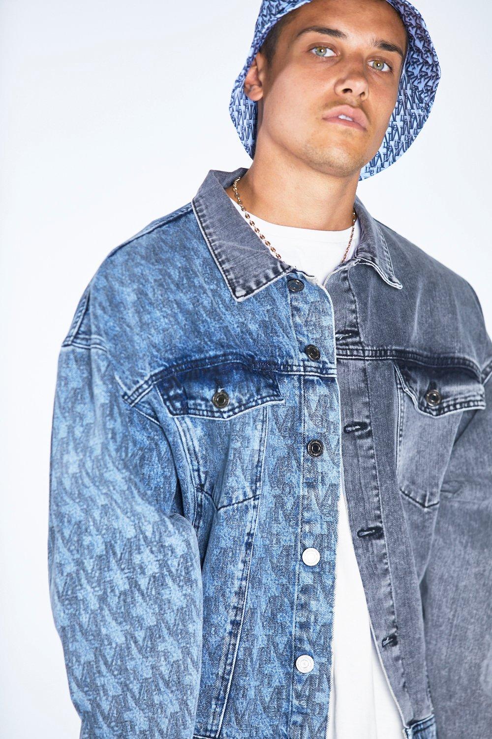 Boohoo mens denim sales jacket